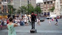 Amsterdam street performer (FAIL)