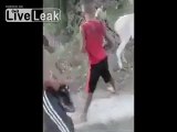 Instant Karma after guy assaults donkey