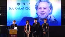 BOB GELDOF in ISRAEL receiving an Honorary Doctoral Degree in May 2011 at Ben Gurion University