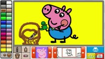 Peppa Pig George's Easter Basket Nick Jr  Coloring Book Creativity Game for Children | nick jr games
