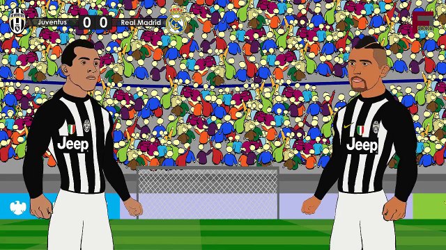 Juventus vs Real Madrid 2-1 2015 ~ Real Madrid VS Juventus 1-2 2015 ~ UEFA Cartoon HD