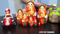 PAW PATROL Nickelodeon SURPRISE EGGS Paw Patrol Toys & Peppa Pig Toys Russian Nesting Dolls