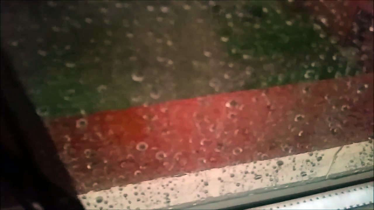 Unwetter-Hagel,Starkregen/Magdeburg 14.8.2015