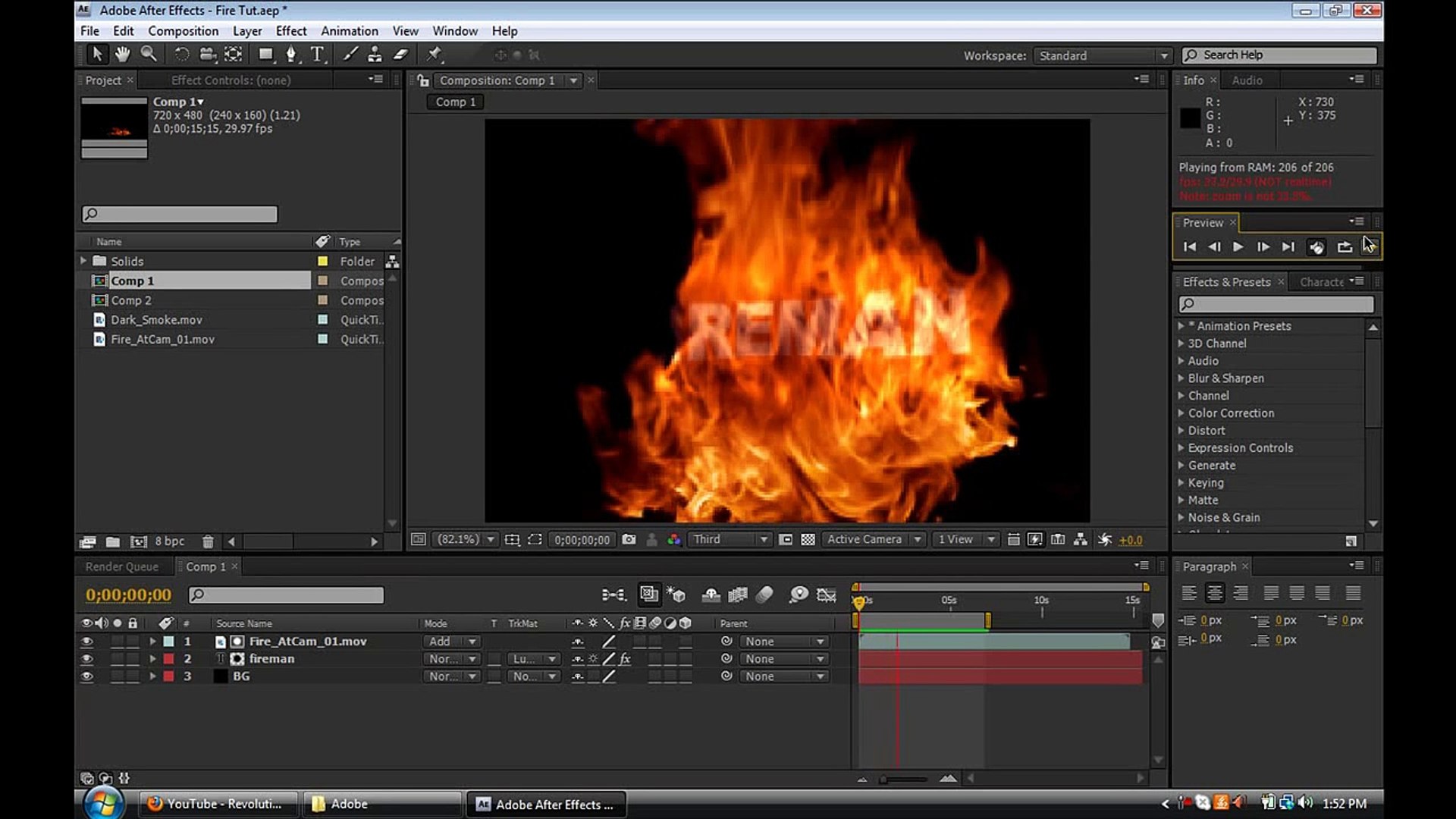 Fire After Effects