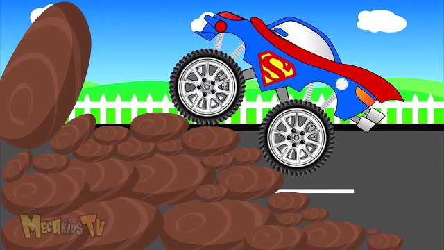 Super Trucks Compilation Monster Trucks For Children - Mega Kids Tv