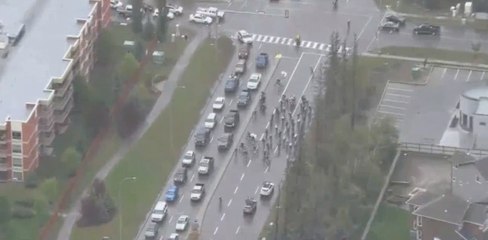 Des cyclistes se trompent de route au tour d'Alberta