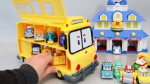 로보카폴리 스쿨비 캐리어 버스 뽀로로 타요 또봇 카봇 장난감 мультфильмы про машинки Робокар Поли Игрушки School Bus Toy