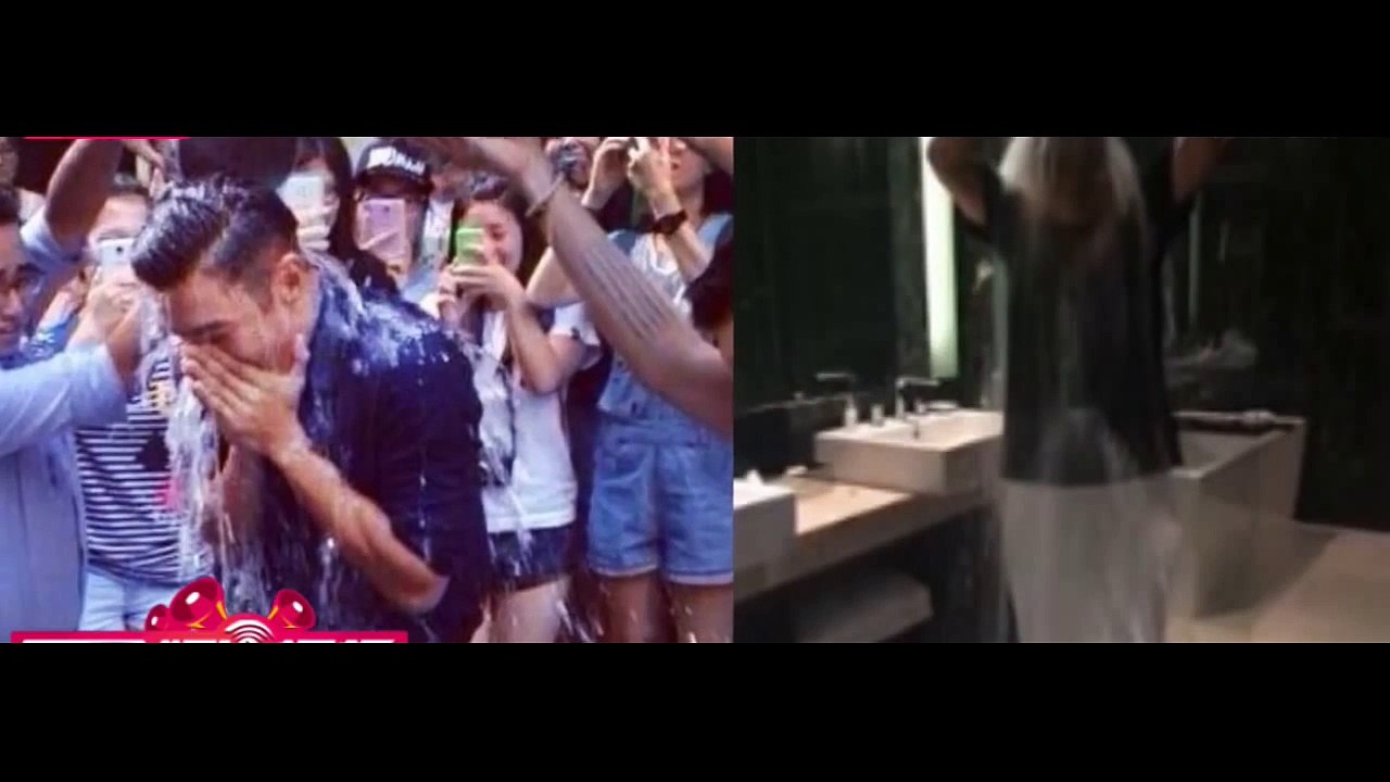 中國明星接受冰桶挑戰 葉璇濕身林俊杰帥