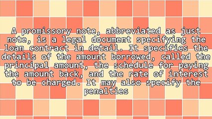 What Are Promissory Notes Used for?