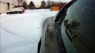 Audi R8 V10 doing donuts in the snow - Muse audio