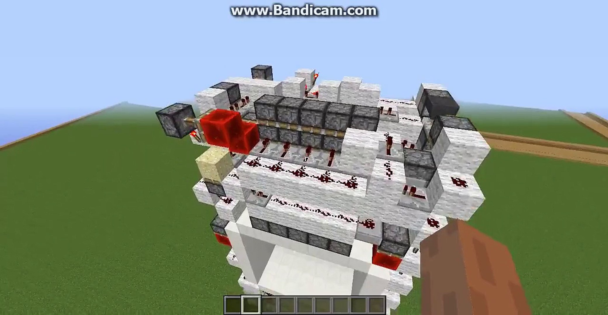 Minecraft 7x7 Piston Door Fail Video Dailymotion