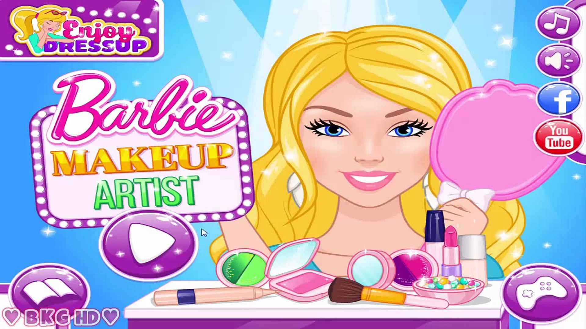 Barbie Makeup Artist ♥ Barbie Make Up Video Game for Girls - video  Dailymotion