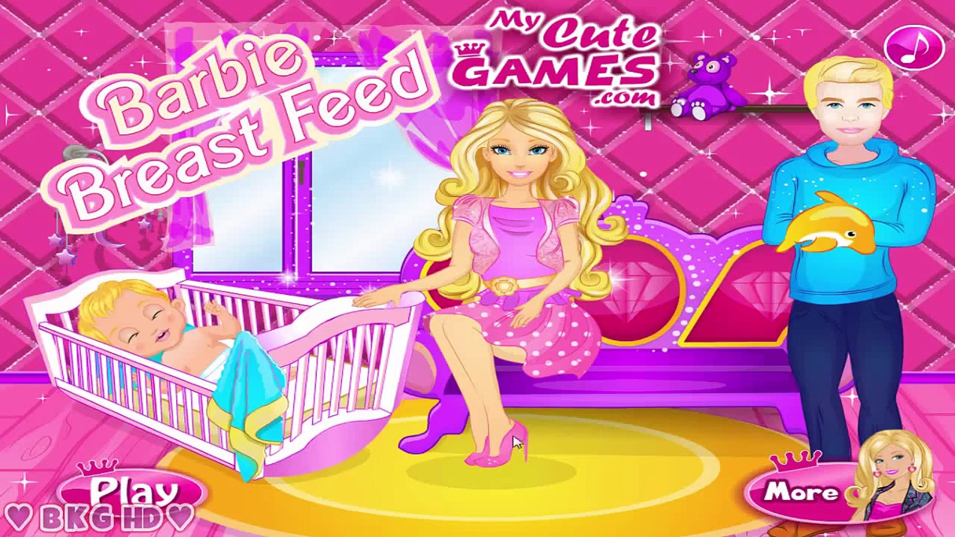 Barbie Breast Feeding ♥ Barbie Baby Care and Baby Feeding Game for Girls -  video Dailymotion