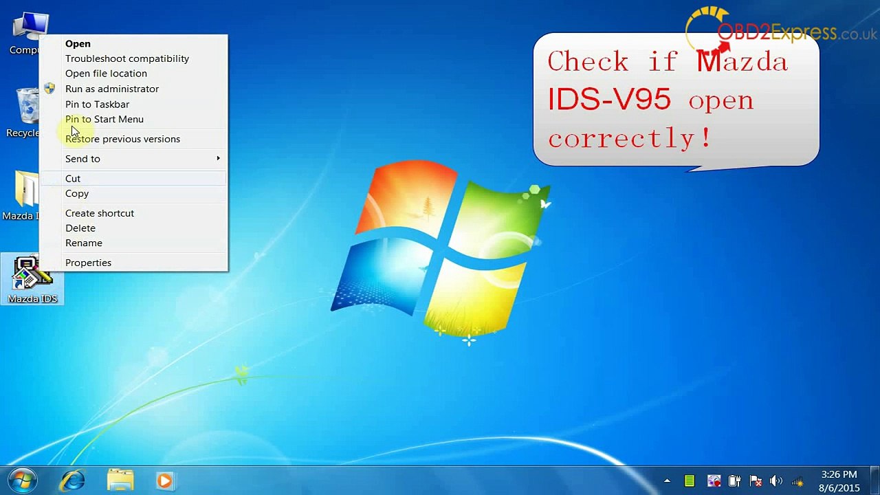 How to install IDS V95 software for VXDIAG VCX NANO Ford and Mazda