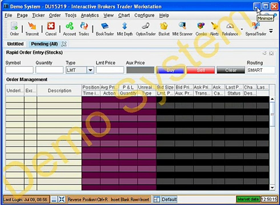 eSignal Trading Integration with Interactive Brokers TWS API