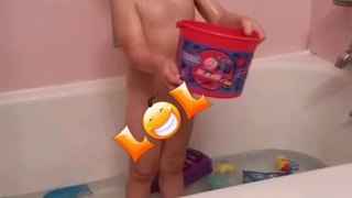 Boy gets wet using Peppa the Pig voice