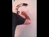 Speed Dry Brush Painting Marilyn Monroe on canvas pop art