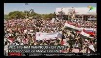 Manifestación en Siria en contra de la injerencia extranjera