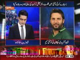 Shahid Afridi Interview In Aaj Shahzaib Khanzada Ke Sath