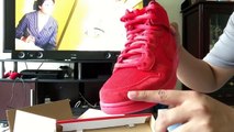 Poor Mans Red October Yeezy 2 Nike Dunk Unboxing from Kicks USA with Red October Comparison!