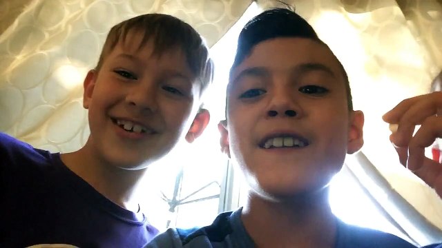 Bean Boozled! Buttered popcorn or stinky socks, w/ my cousin!