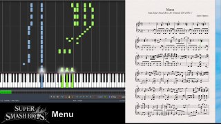 Super Smash Bros. 4 - Menu (Synthesia Piano Tutorial)