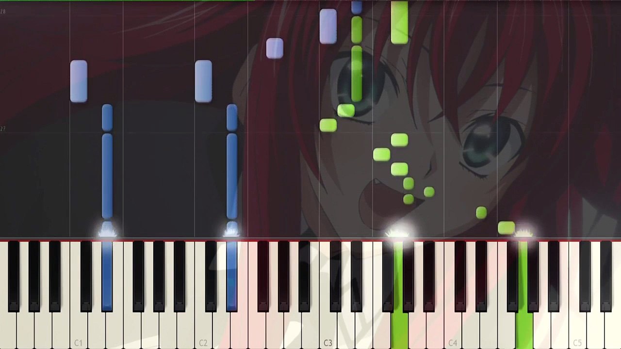 [High School DxD New] OP Sympathy  Piano Synthesia Tutorial
