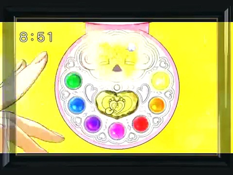 スマイルプリキュア　キュアピース 変身＆必殺技シーン
