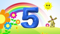 Bilingual Counting Numbers 1-10 english and spanish. Learning two languages for children