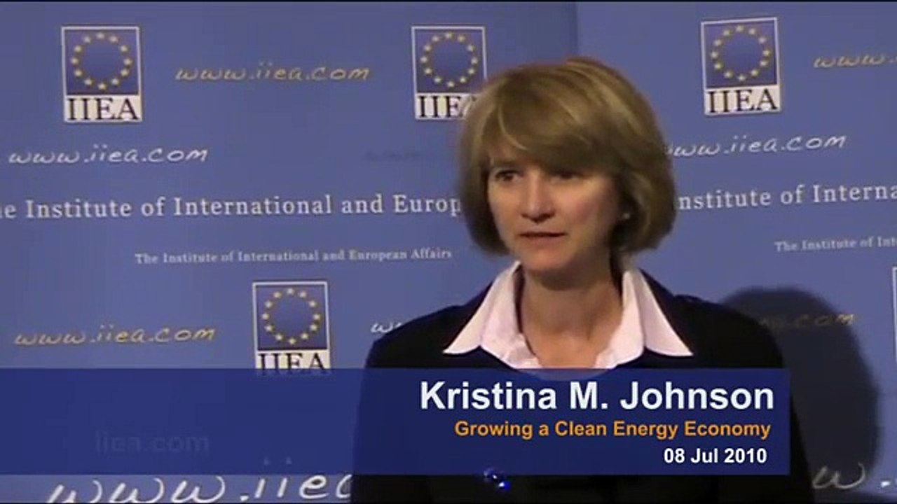 Kristina M. Johnson on Growing a Clean Energy Economy