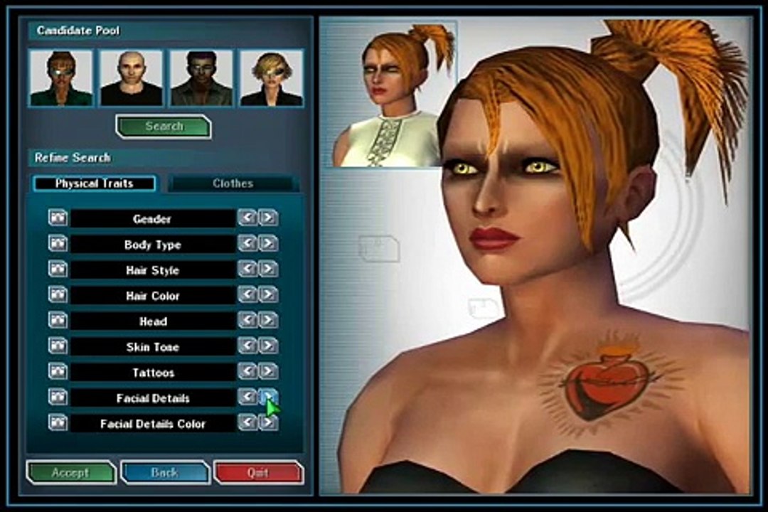 The Matrix Online - Character Creation
