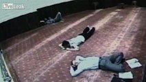 Thief Crawling Like A Trooper To Steal A Phone In A Mosque