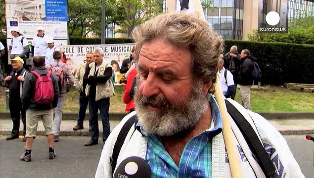 Les producteurs de lait manifestent à Bruxelles