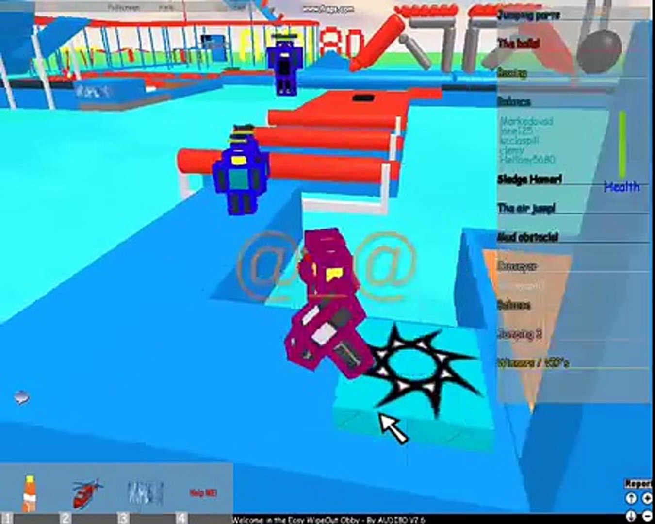 Roblox Wipeout Obby - roblox super noob obby radiojh games