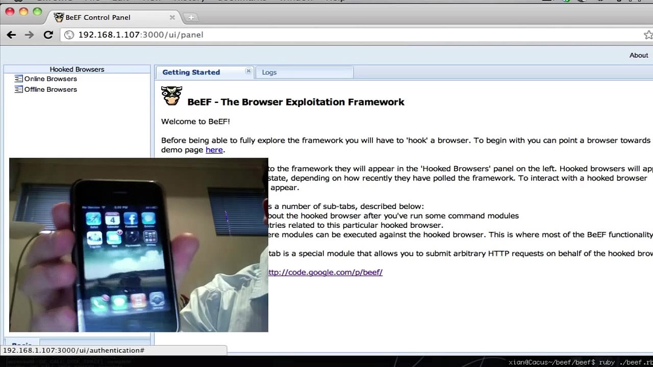 iPhone Skype Call via BeEF