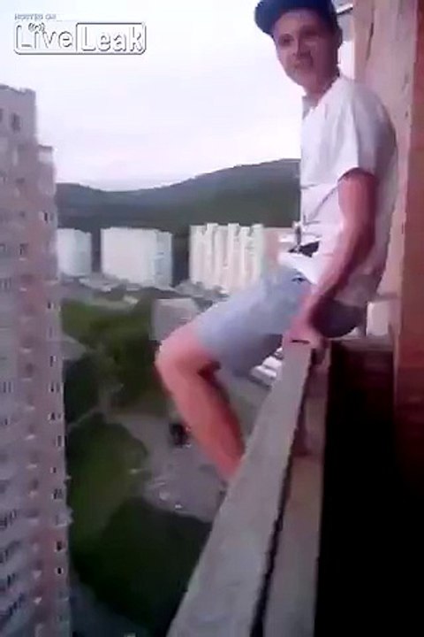 balcony stunt man