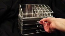 Ohuhu® Makeup Cosmetics Organizer Acrylic Transparent 3 Drawers Storage Box Review