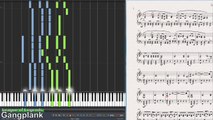 Gangplank (Bilgewater) theme - League of Legends (Synthesia Piano Tutorial)
