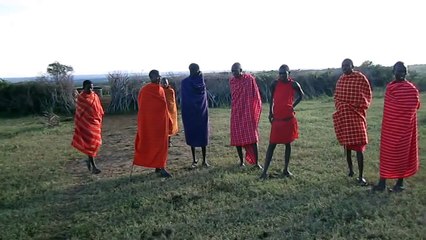Maasai tribe jump dance, Kenya