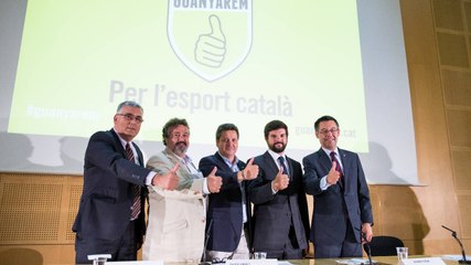 Acte de presentació de la campanya 'Guanyarem' en suport a les seleccions esportives catalanes