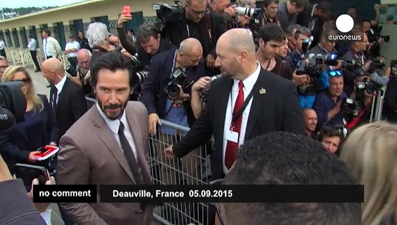 Keanu Reeves on the Deauville boards