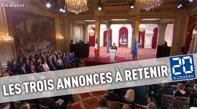 Les trois annonces à retenir de la conférence de presse de Hollande