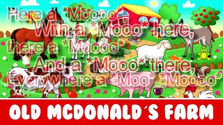 Old MacDonald Had A Farm  Nursery Rhyme for Children Kids Songs & Lyrics Music