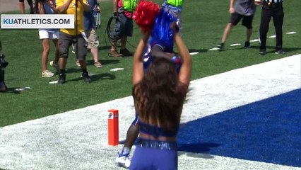 Ke'aun Kinner 26 yard rush TD // Kansas Football // 9.5.15