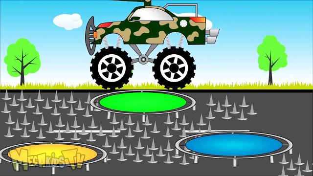 Military truck Vs Thor Truck Trucks for kids - Mega Kids Tv - Truk militer Vs Thor Truk Truk
