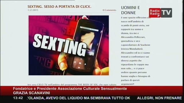 La Pecora nel Bosco - Grazia Scanavini (Fondatrice e Pres. Associazione Culturale Sensualmente) - 07 settembre 2015