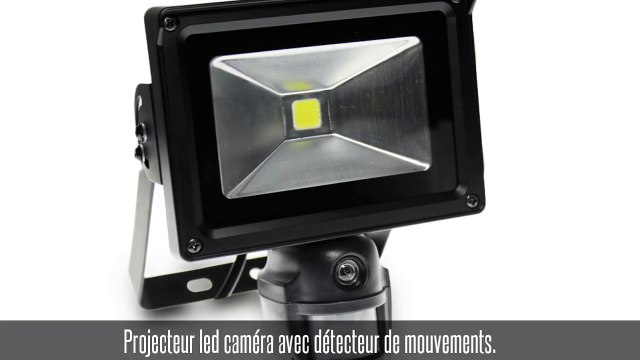 Projecteur led caméra étanche, 10W, avec détecteur de mouvements