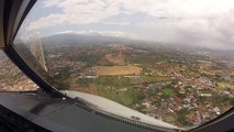 Airbus A320 - Aterrizando en San José, Costa Rica MROC - Landing at MROC Cockpit Video