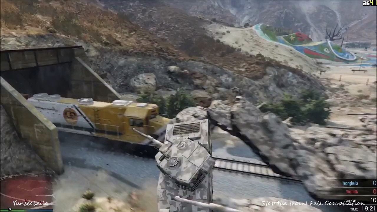 GTA V : les fails des tentatives pour arrêter le train