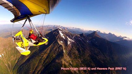"MUST WATCH" Glacier National Park by Ultralight at 10,000 ft